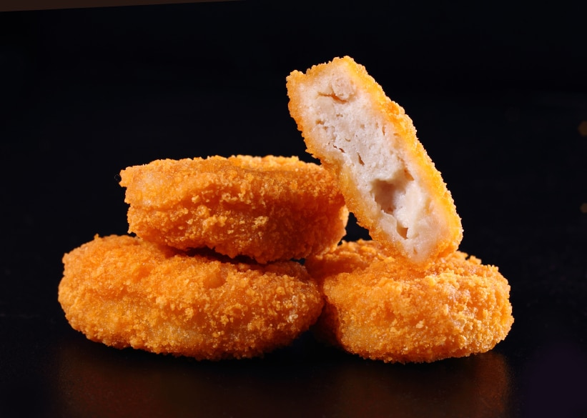 Nuggets de pollo con alioli de cannabis