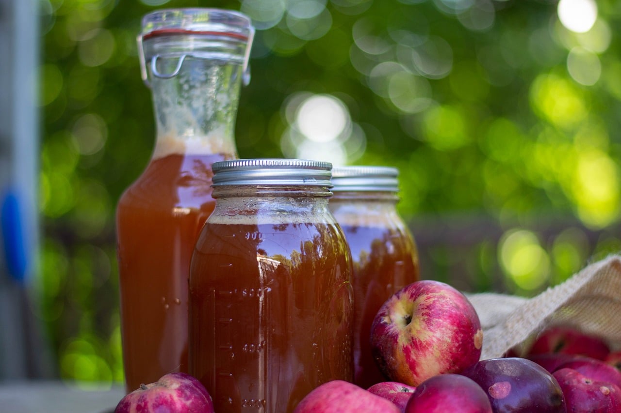 Sidra de manzana con cannabis